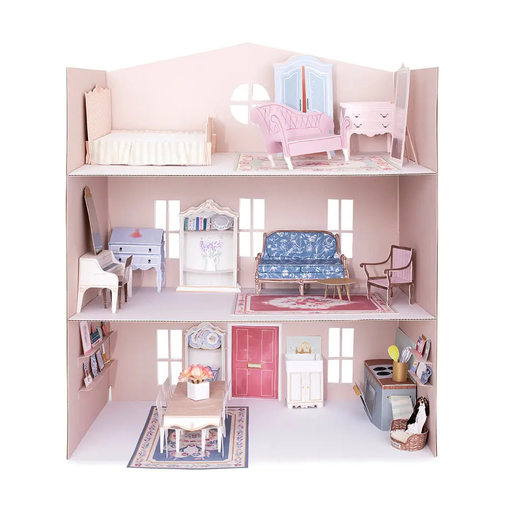 Melody Jane Miniatur-Bild »The Sandburg« – Weißer Rahmen, 7,5x6,3 Cm, Maßstab 1:12 Für Puppenhäuser