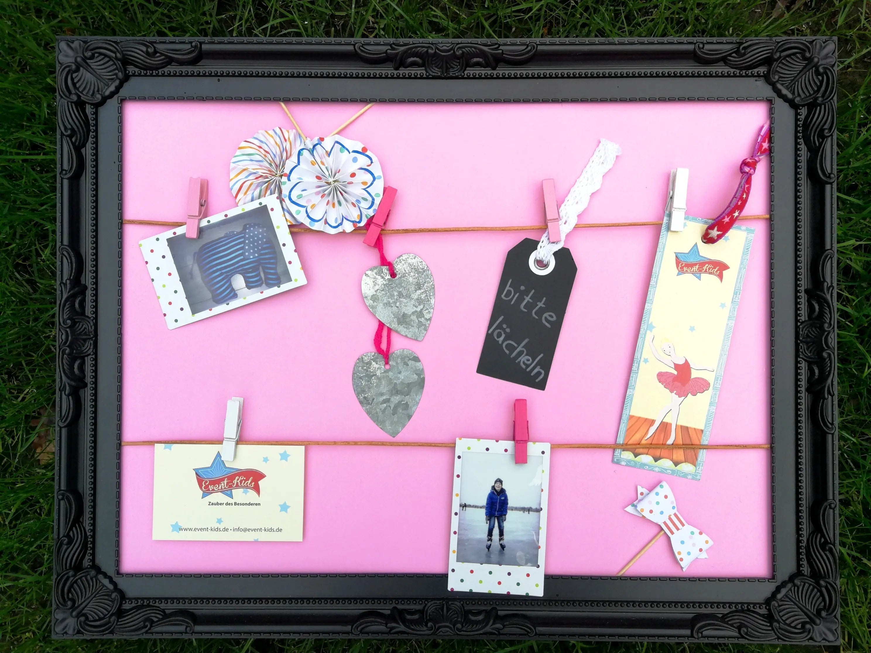 Bilderrahmen Pinwand Event Kids