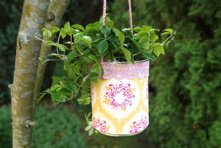 Blume in Konservendose