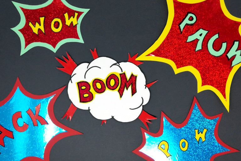 Comicblasen Partydeko