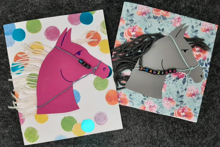 Pferdeeinladung mit Namen