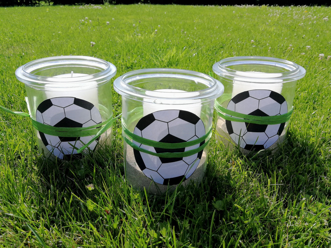 Fussball Windlicht