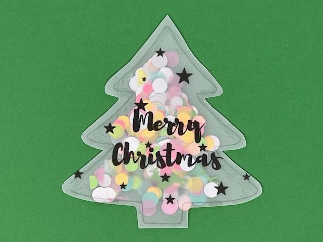 Konfetti Weihnachtsbaum