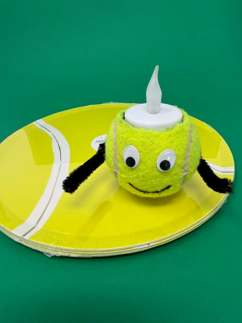 Leuchtender Tennisball