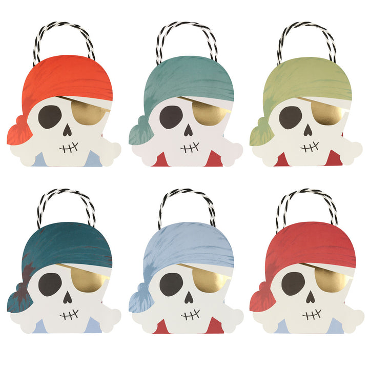 Pirate Gold Partytüten (6 Farben)