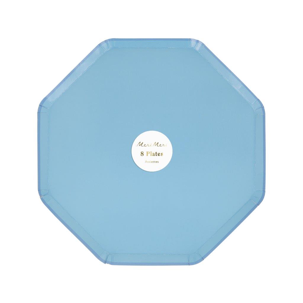 Cornflower Blue Pappteller klein