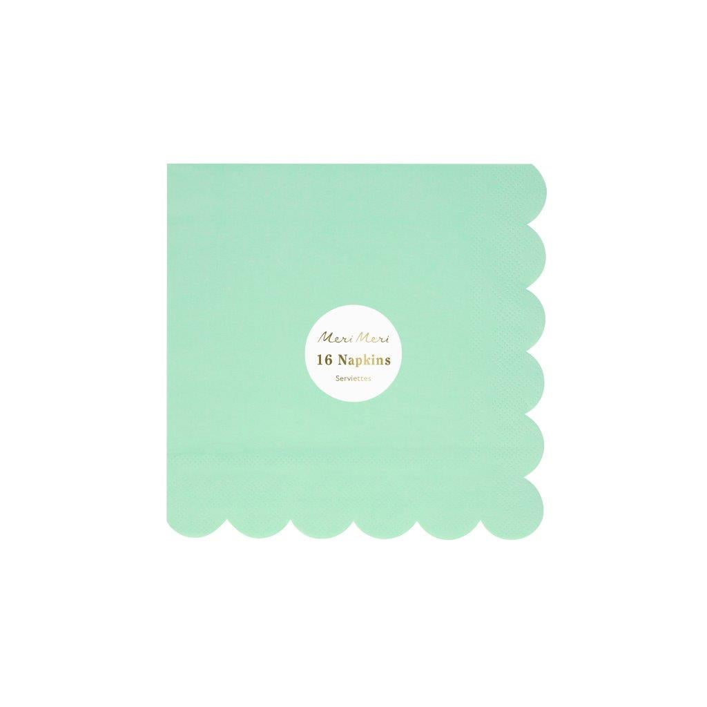 Sea Foam Green Servietten klein