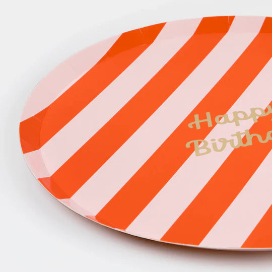 Stripe Happy Birthday Partybox (8 Personen)