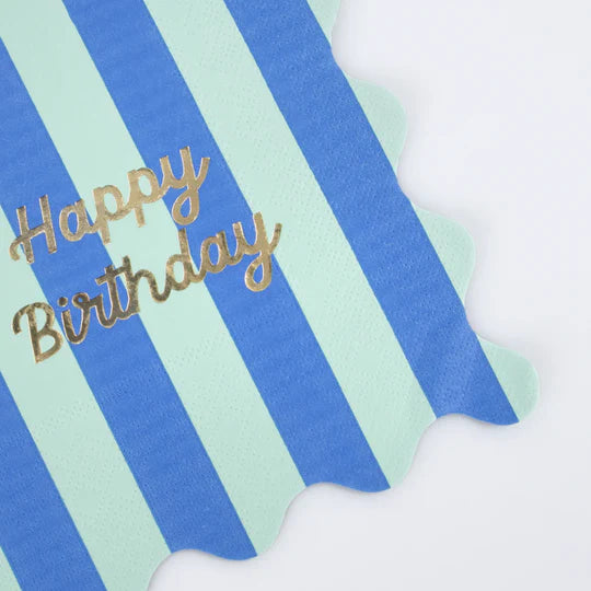 Stripe Happy Birthday Partybox (8 Personen)