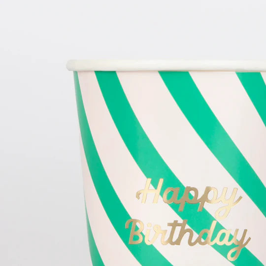 Stripe Happy Birthday Partybox (8 Personen)