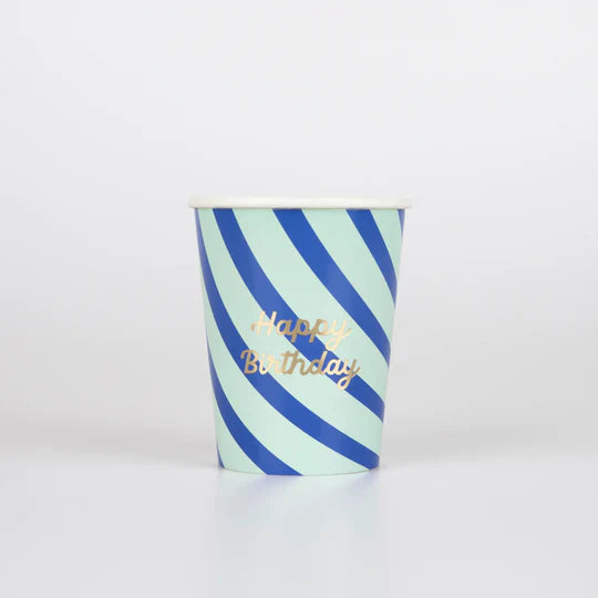 Stripe Happy Birthday Partybox (8 Personen)