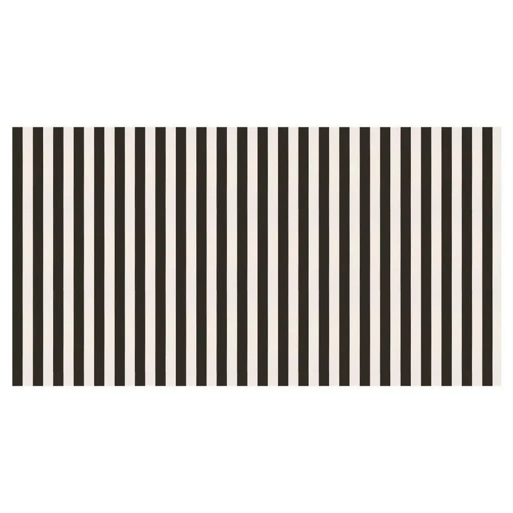 Papiertischdecke schwarz gestreift – Partyartikel Kindergeburtstag – Event Kids