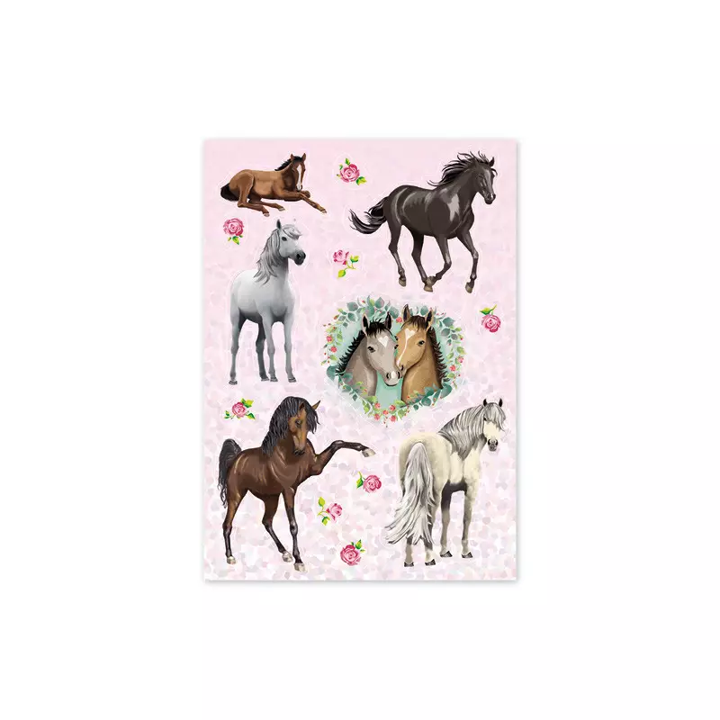 Pferde Metallic Sticker