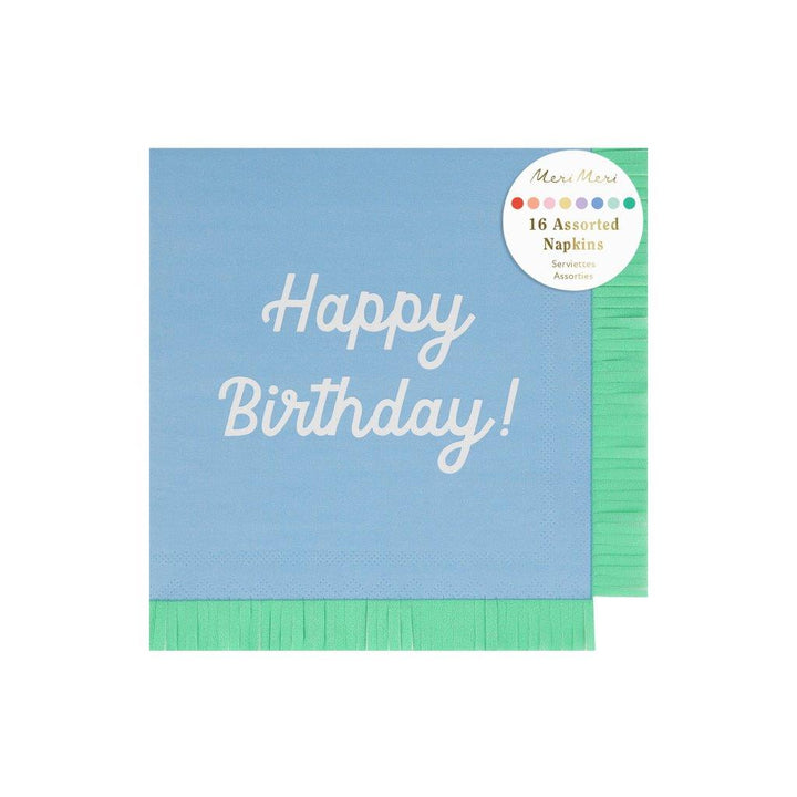 Mixed Happy Birthday Servietten gross