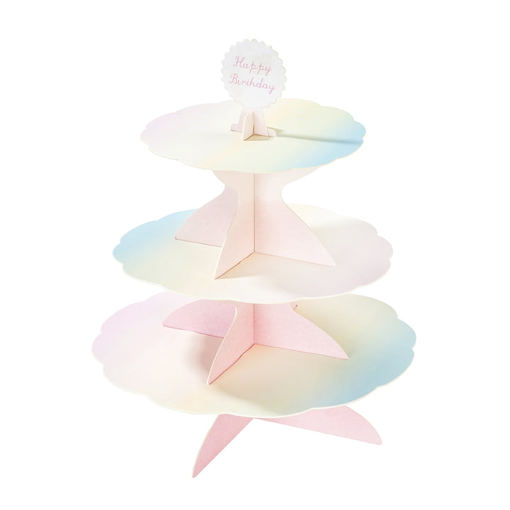 Kuchenständer Etagere mit 4 Motiven (Einhorn, Meerjungfrau, Schwan, etc.)