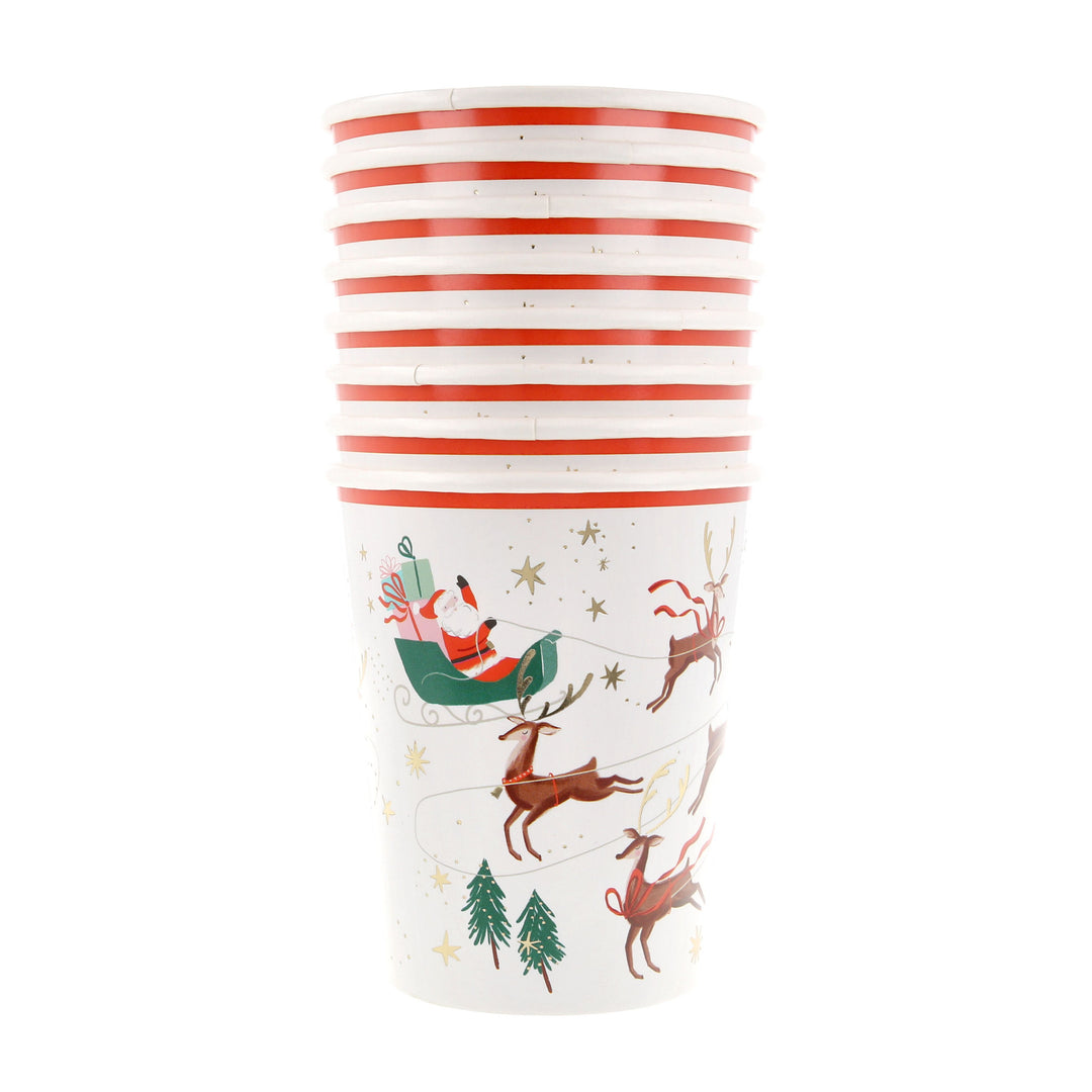 Schlittenfahrt Pappbecher