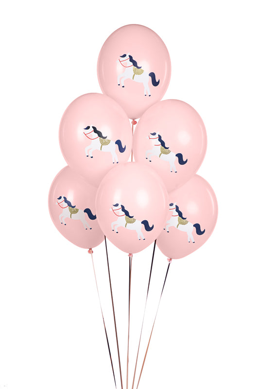 Pferde Luftballons rosa