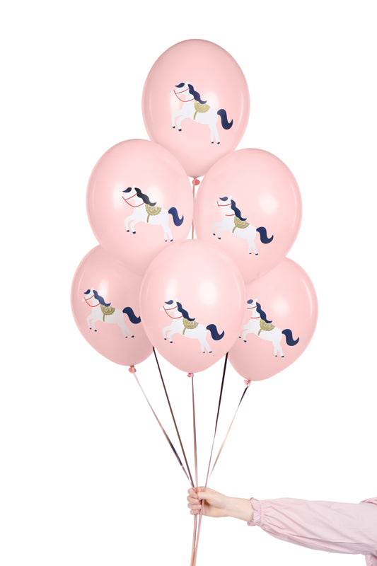 Pferde Luftballons rosa