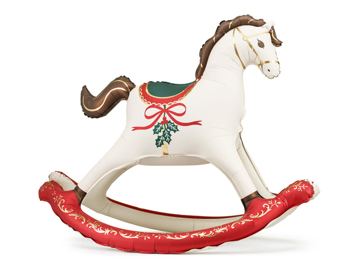 Weihnachtliches Schaukelpferd
