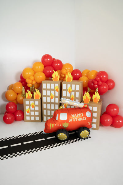 Feuerwehr Happy Birthday Folienballon