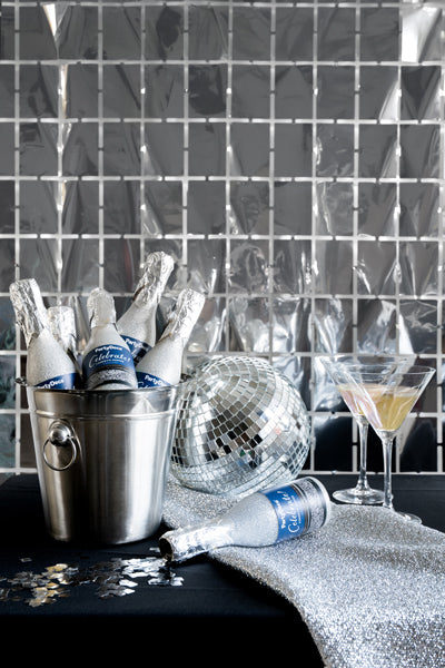 Champagner Konfettikanone silber