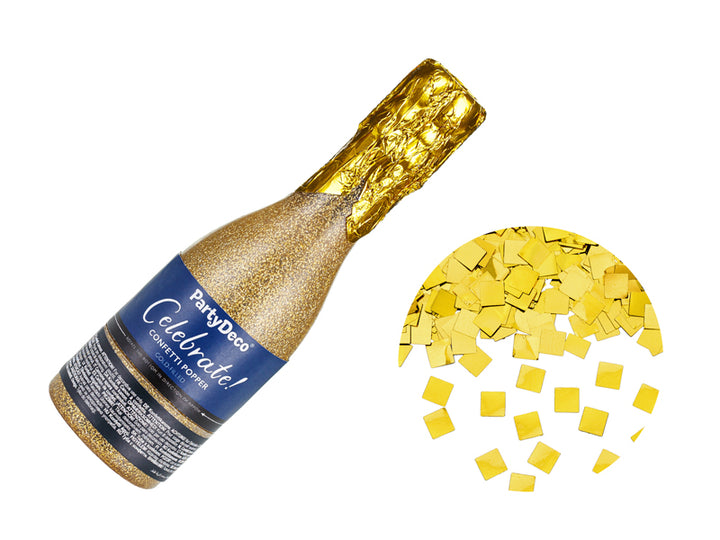 Champagner Konfettikanone gold