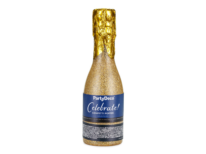 Champagner Konfettikanone gold