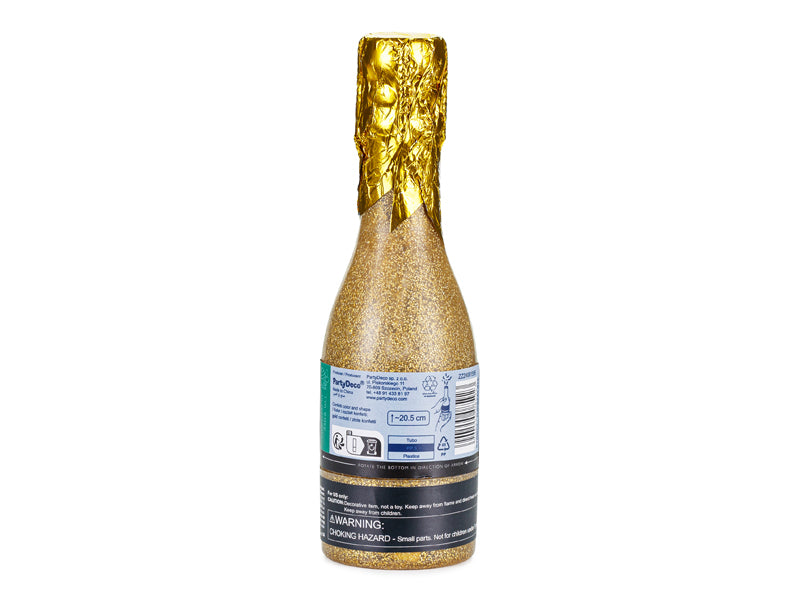 Champagner Konfettikanone gold