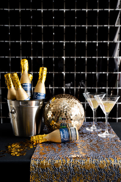 Champagner Konfettikanone gold
