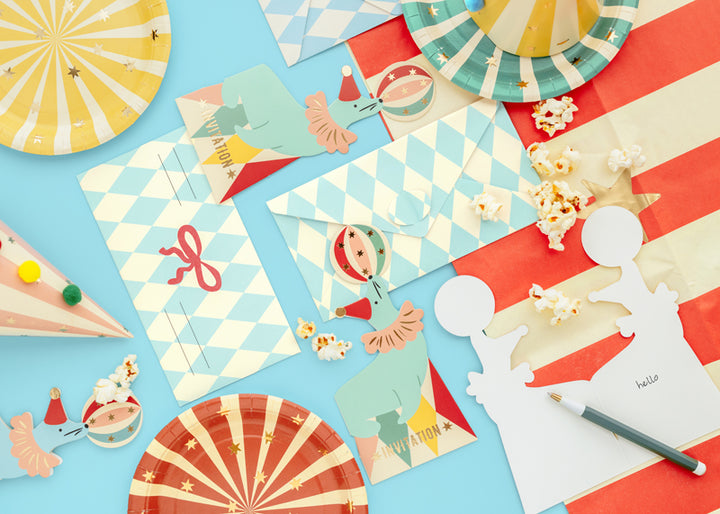 Zirkus Seehund Einladungen