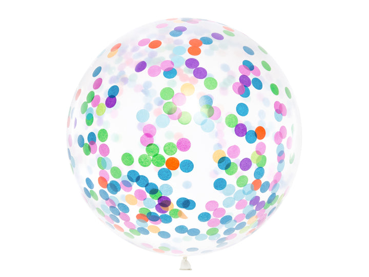 Konfetti Ballons bunte Kreise (1 m)