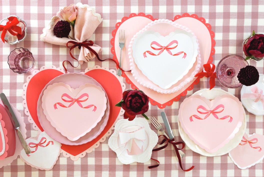 Coquette Herz Pappteller