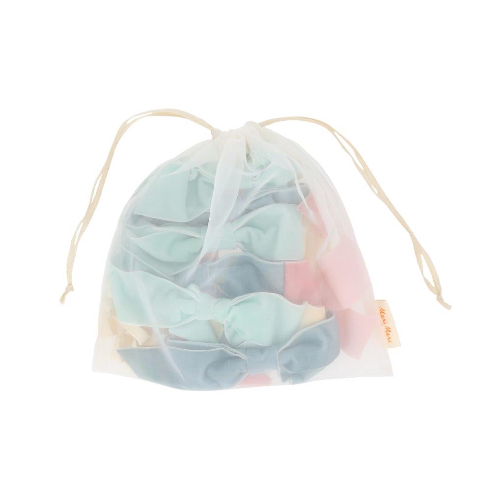 Stoffgirlande Schleifen Samt