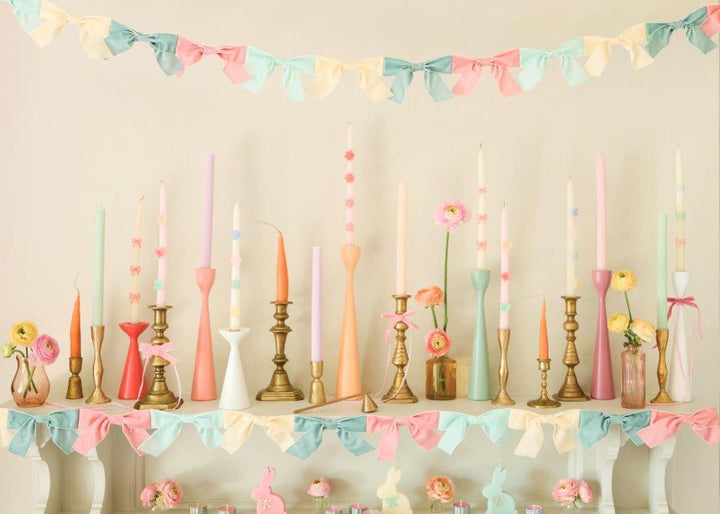 Stoffgirlande Schleifen Samt