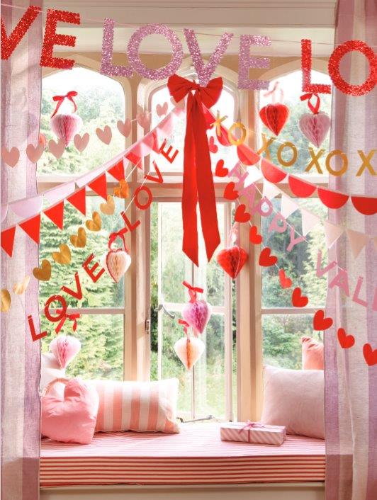 Valentine Girlande (10 Reihen)