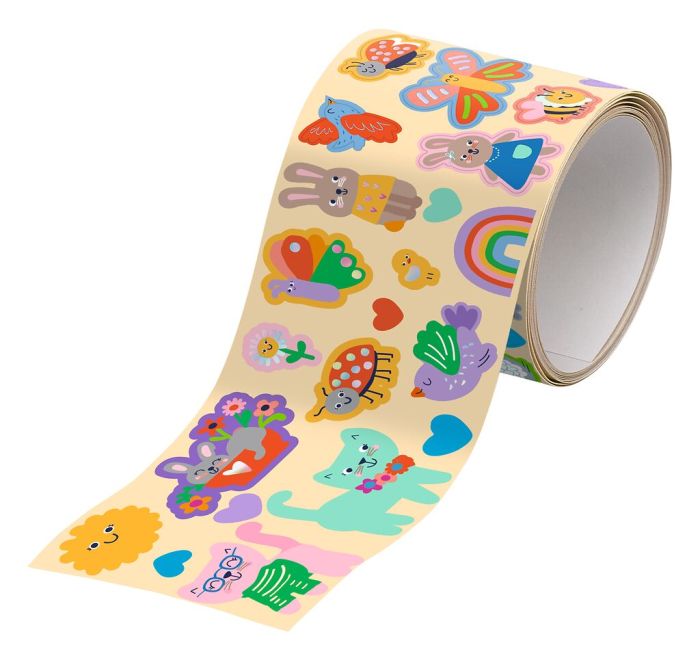 Frühlingsfreunde- Sticker auf Rolle