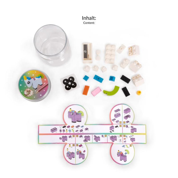 Einhorn Bausteine mit Anspitzer