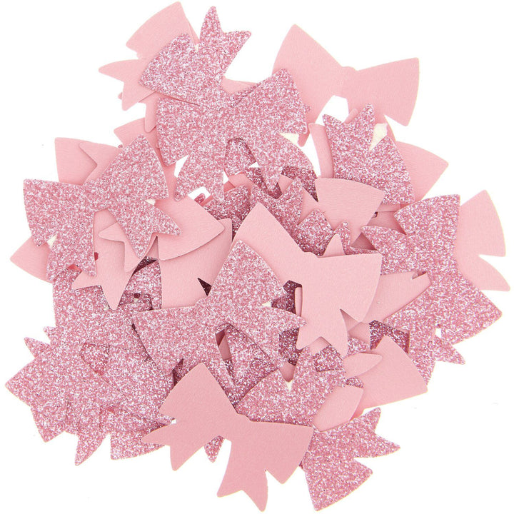 Konfetti rosa Schleifen