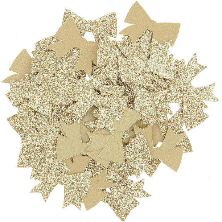 Konfetti gold Schleifen