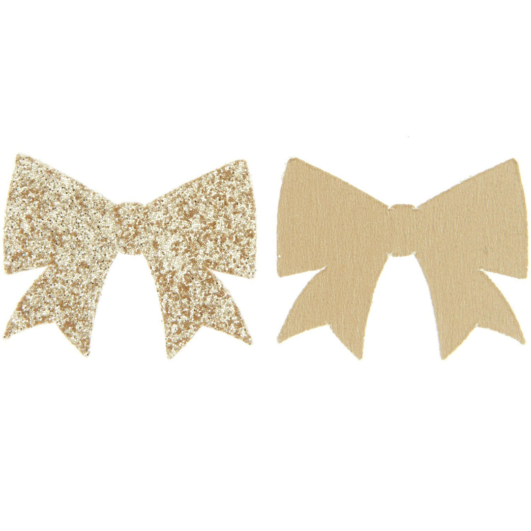 Konfetti gold Schleifen