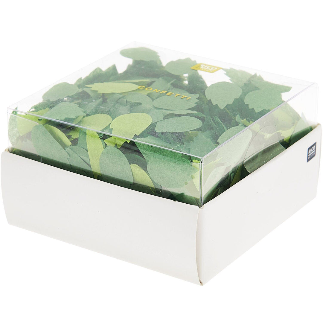 Konfetti grüne Blätter