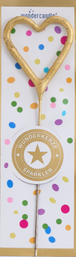 Mini Wunderkerze Konfetti Herz