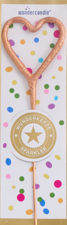 Mini Wunderkerze Konfetti Herz