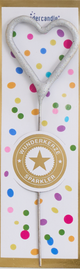 Mini Wunderkerze Konfetti Herz
