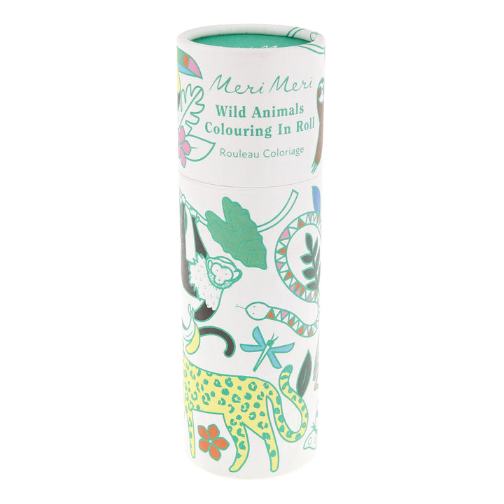 Wild Animals Malrolle klein mit Stiften