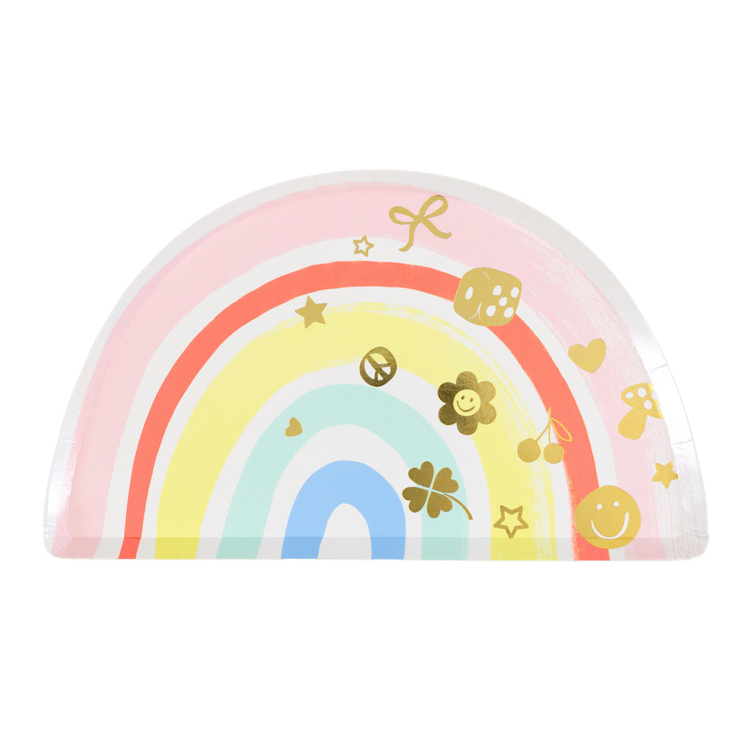Charmed Rainbow Pappteller