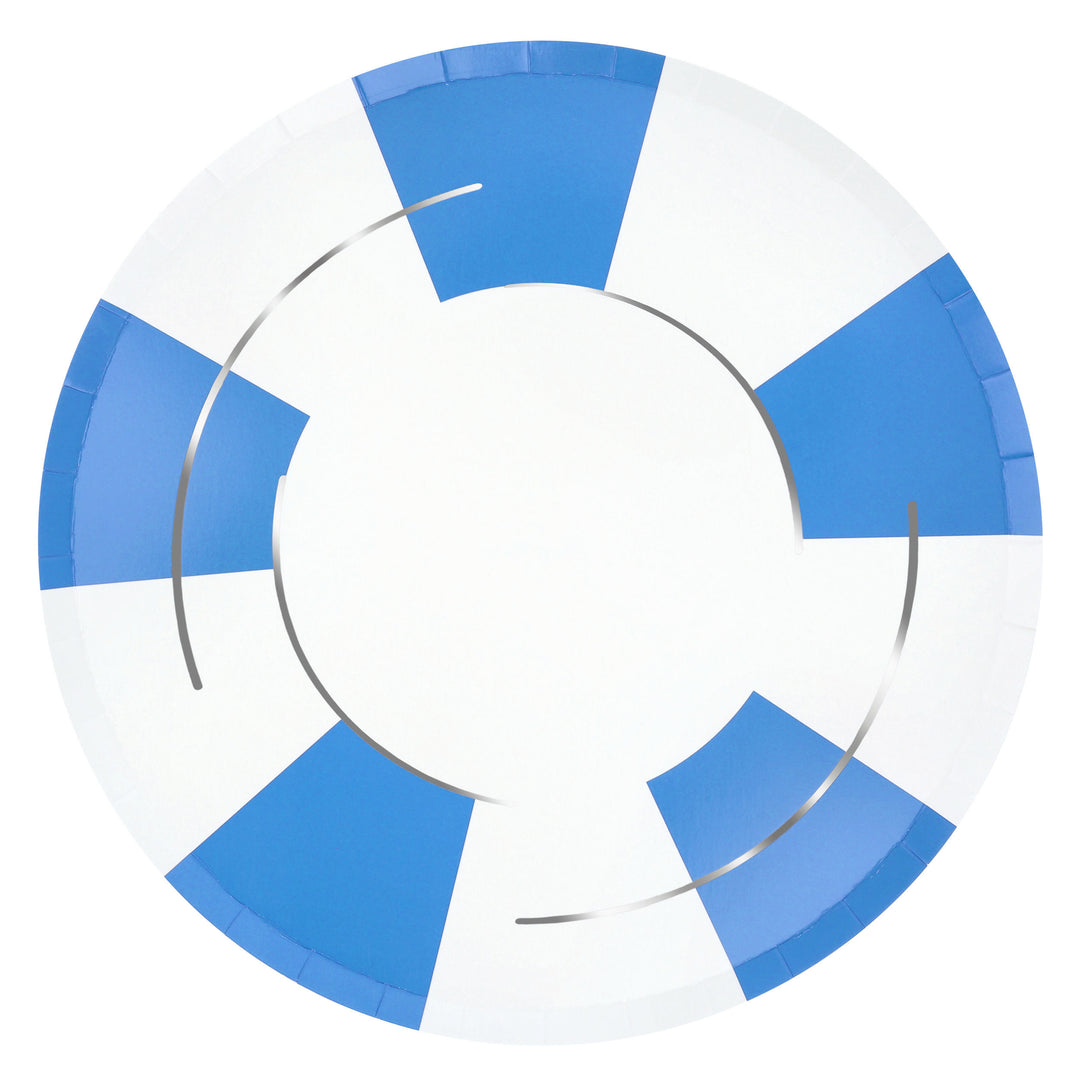 Schwimmring Pappteller (6 Farben)