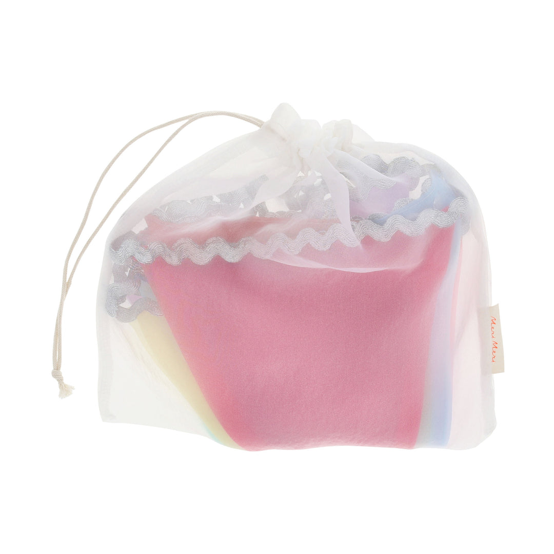 Pastel Rainbow Organza Girlande