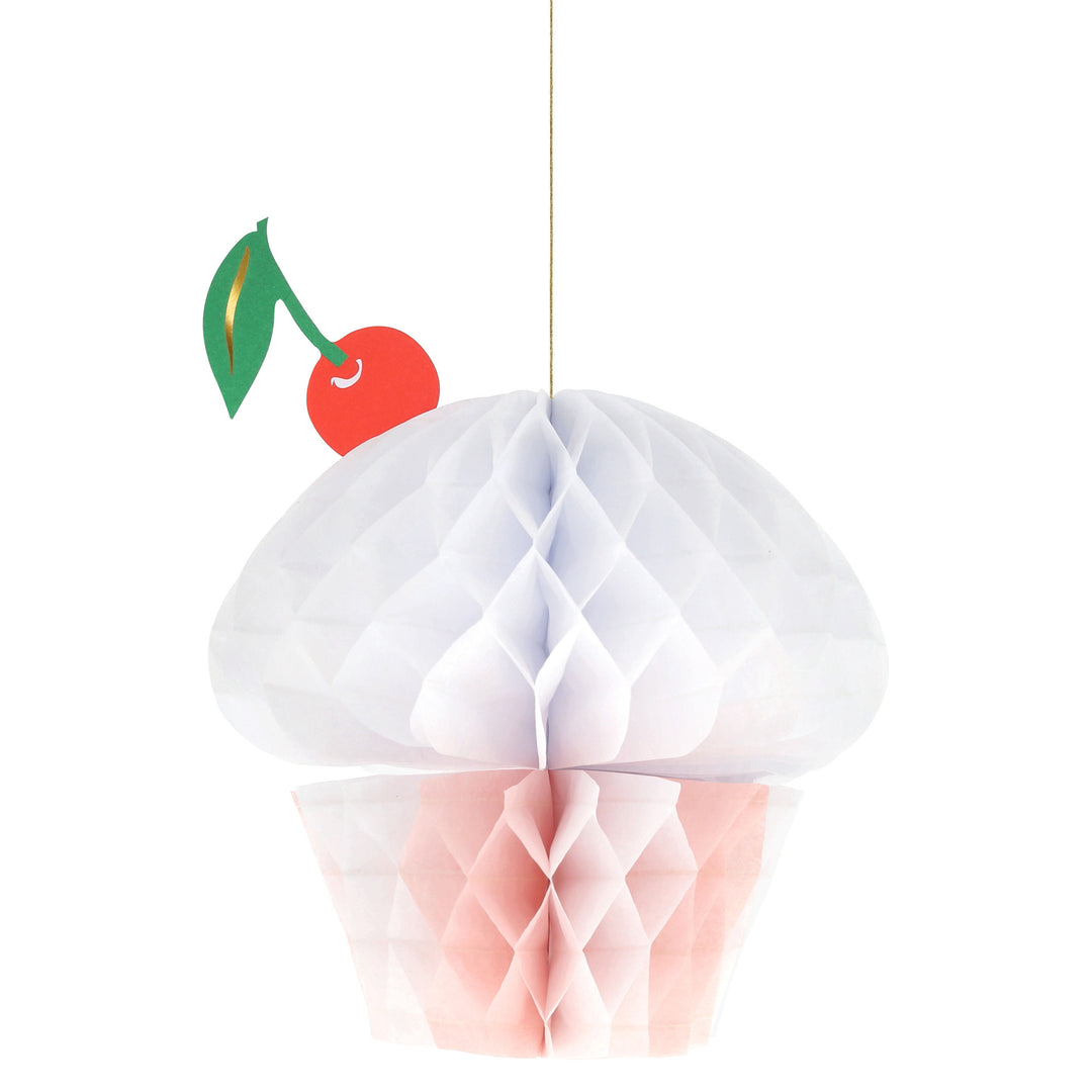 Cupcake Wabenballhängedeko