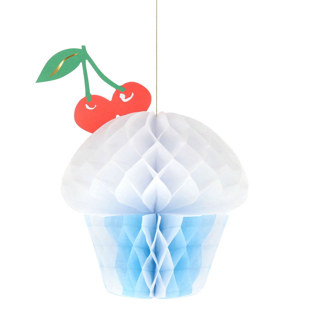 Cupcake Wabenballhängedeko